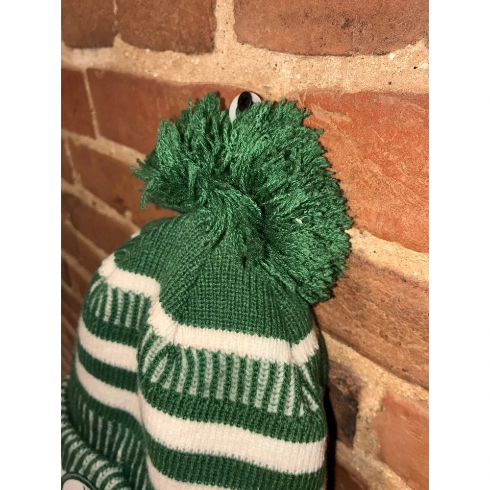 NY Jets Green‎ White Pom Beanie Knit Cuffed Hat Adult